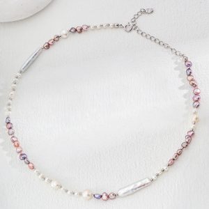 Sterling Silver Fashion Pearl Necklace