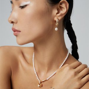 Pearl Silk Scarf Design Necklace