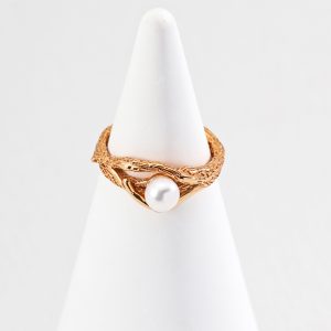 Sterling Silver Essence of Nature Pearl Ring