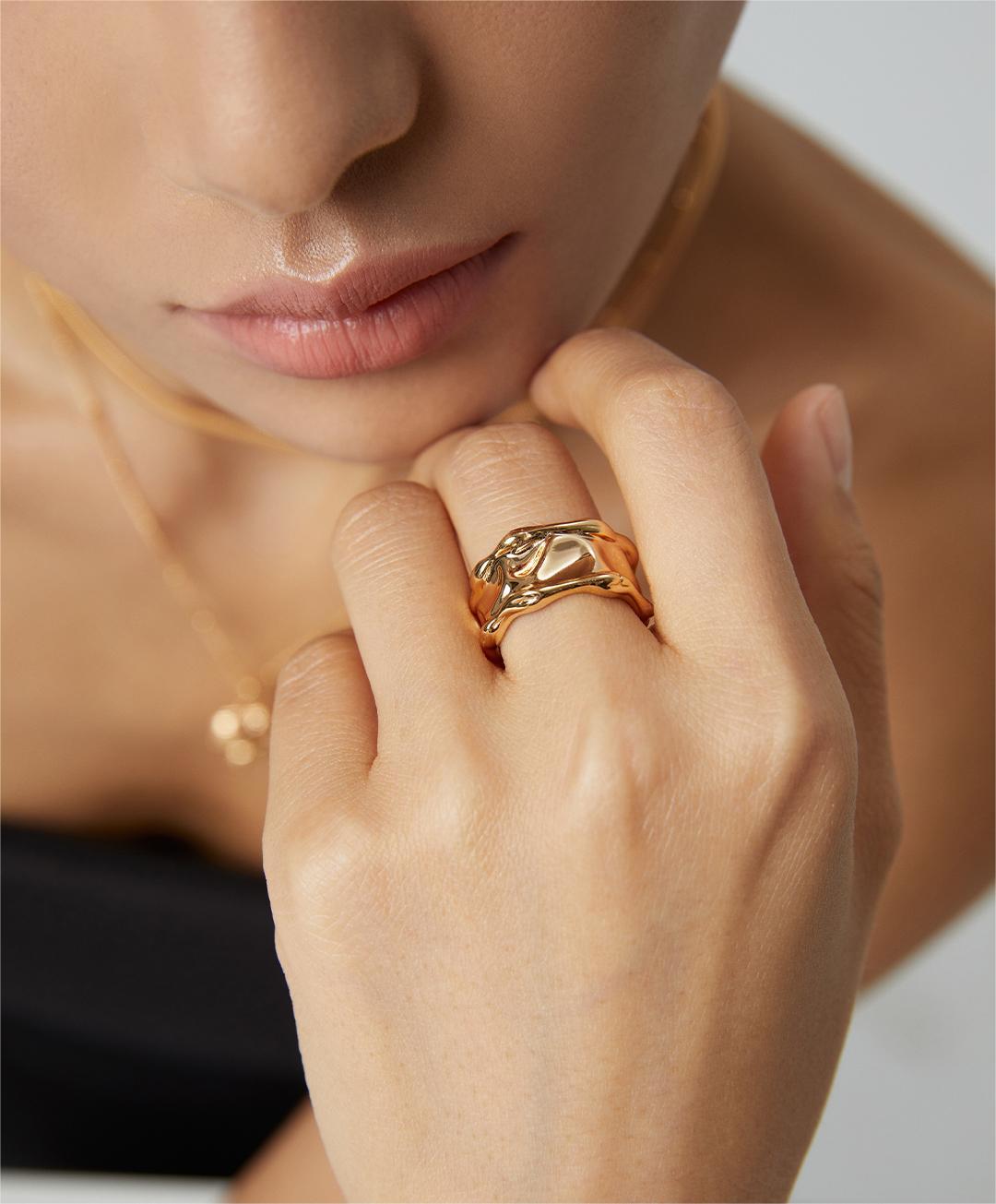 Wide-Band Sterling Silver Ring