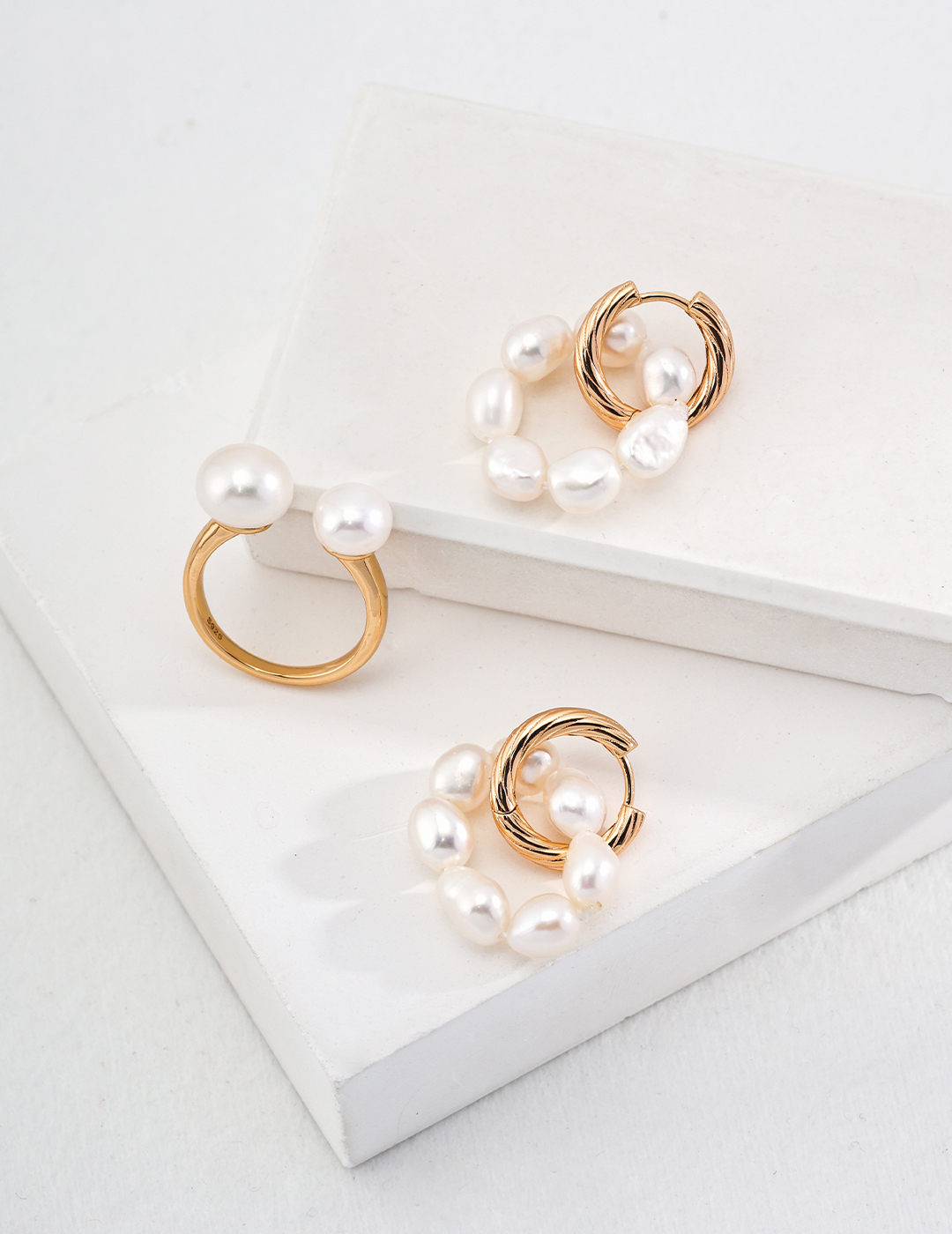 Multipurpose Sterling Silver Pearl Earrings - Image 3