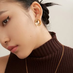 Asymmetric Sterling Silver Earrings