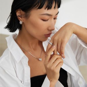 Gear Design Sterling Silver Necklace