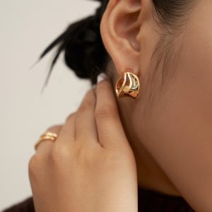 Sterling Silver Textured Earrings