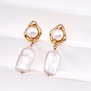 Sterling Silver Pearl Pendant Earrings