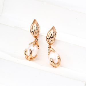 Organic Pearl Drop Earrings