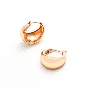 Sleek Chunky Hoop Earrings