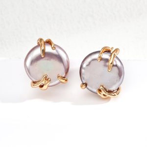 Elegant Coin Pearl Earrings